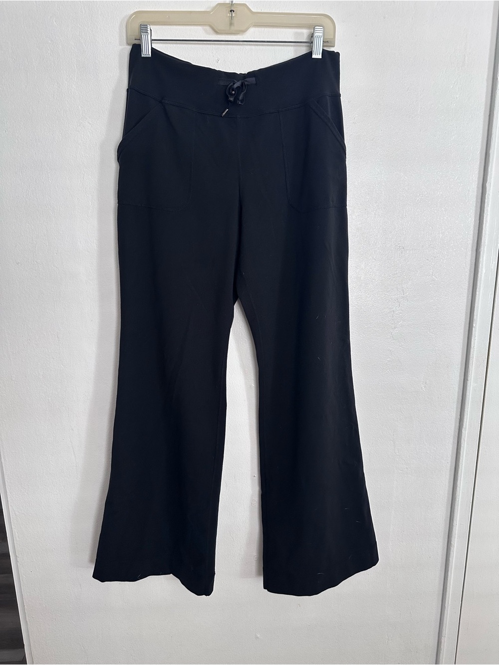 Lululemon Black Still Will Pant High-Rise Flare Yoga Pants Size 8 wide leg